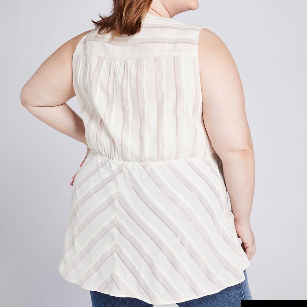 ⭐️HOST PICK⭐️Lane Bryant NWT Shimmer Peplum Tunic - Size 24 - Picture 3 of 6